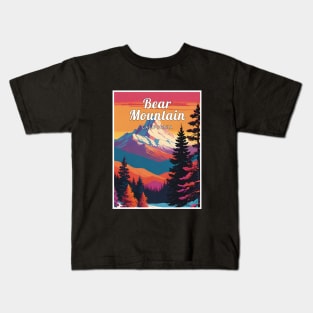 Bear Mountain ski california usa Kids T-Shirt